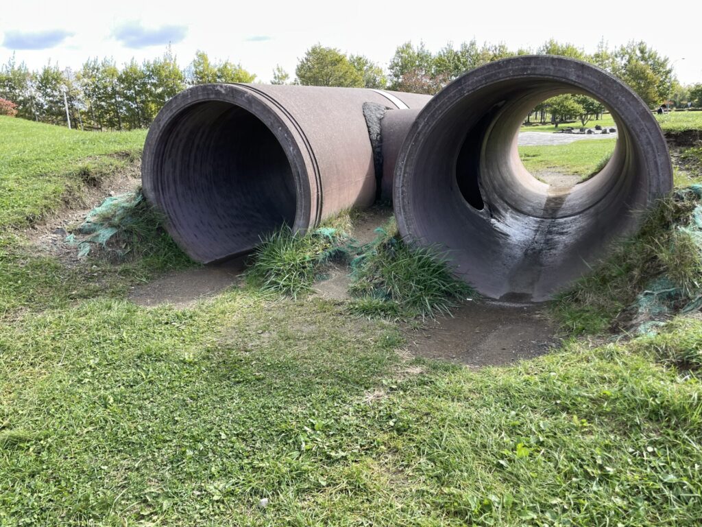 釧路町運動公園土管
